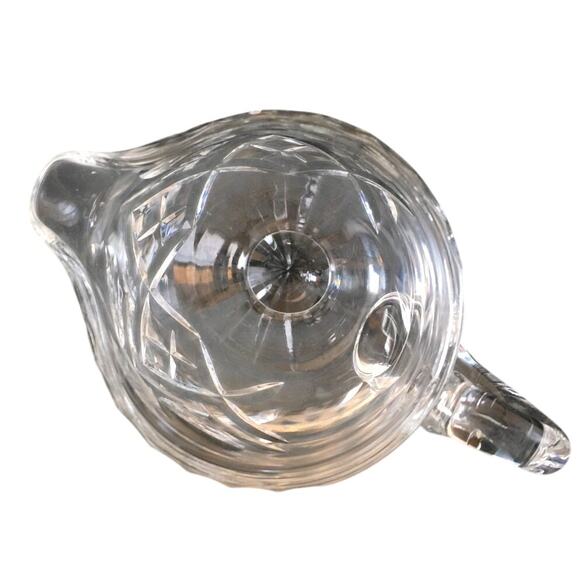 Cut Crystal Creamer 3.5" Tall 2.5" wide at mouth. EUC no chips or‎ cracks - Picture 5 of 12